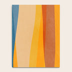 Blue Yellow Burnt-Orange Rust Abstract Artwork Notebook Gallery Image 4