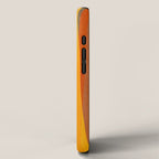 Blue Yellow Burnt-Orange Rust Abstract Artwork iPhone Case Gallery Image 2