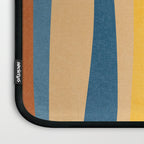 Blue Yellow Burnt-Orange Rust Abstract Artwork Laptop Sleeve Gallery Image 3