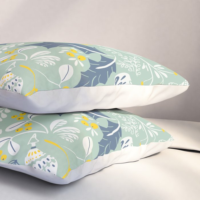 Wonderful ditsy holiday joy mint Pillow Sham Gallery Image 3