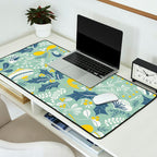 Wonderful ditsy holiday joy mint Desk Mat Gallery Image 2