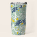 Wonderful ditsy holiday joy mint Travel Mug Gallery Image 2