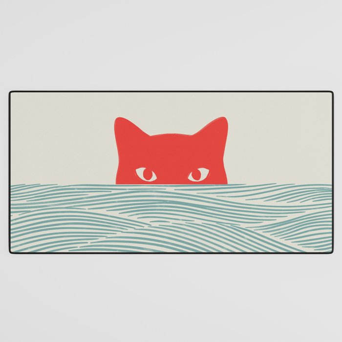 Cat Landscape 180: Sunrise Cat Desk Mat Gallery Image 3