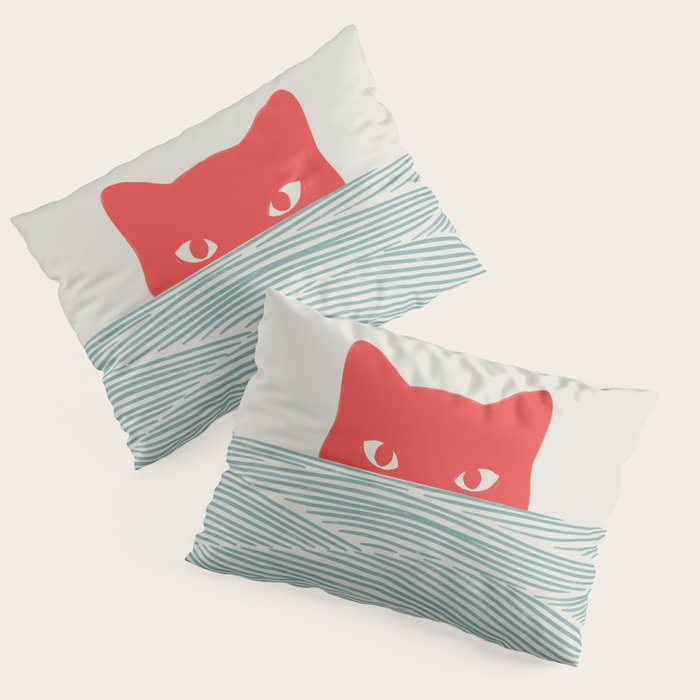 Cat Landscape 180: Sunrise Cat Pillow Sham Gallery Image 3