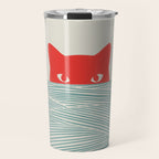 Cat Landscape 180: Sunrise Cat Travel Mug Gallery Image 1