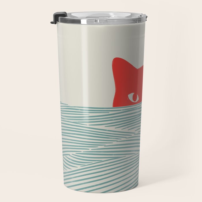 Cat Landscape 180: Sunrise Cat Travel Mug Gallery Image 3