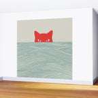 Cat Landscape 180: Sunrise Cat Wall Mural Gallery Image 2