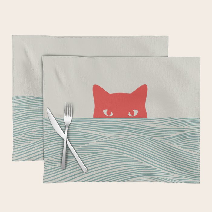 Cat Landscape 180: Sunrise Cat Placemat Gallery Image 1