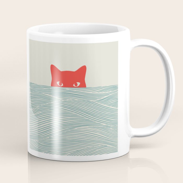 Cat Landscape 180: Sunrise Cat Coffee Mug Gallery Image 1