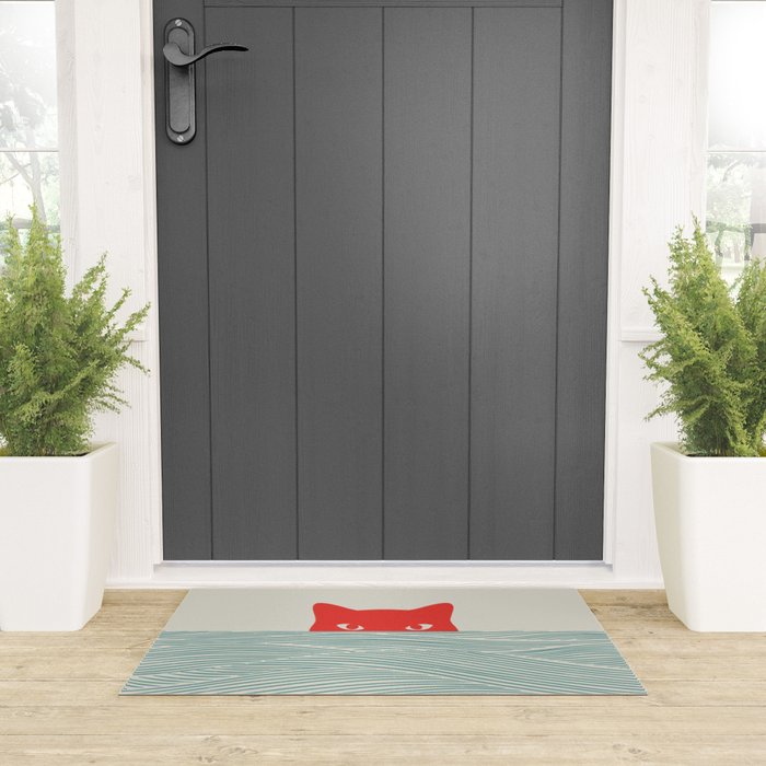 Cat Landscape 180: Sunrise Cat Welcome Mat Gallery Image 3