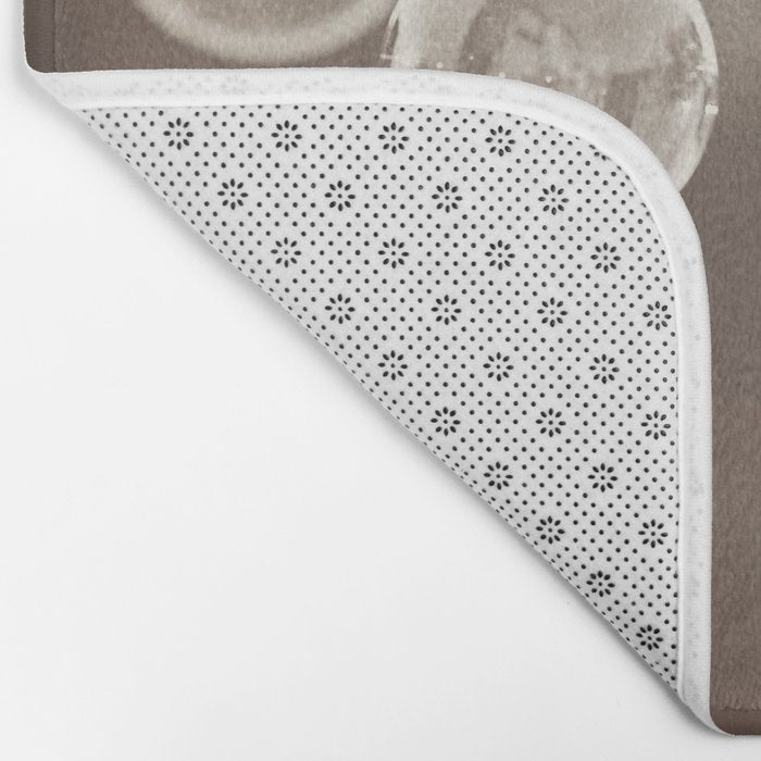 Bubbles Photography, Soap Bubble Laundry Room Art, Bathroom Photo, Brown Bath Picture Restroom Print Bath Mat Gallery Image 2