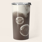 Bubbles Photography, Soap Bubble Laundry Room Art, Bathroom Photo, Brown Bath Picture Restroom Print Travel Mug Gallery Image 2