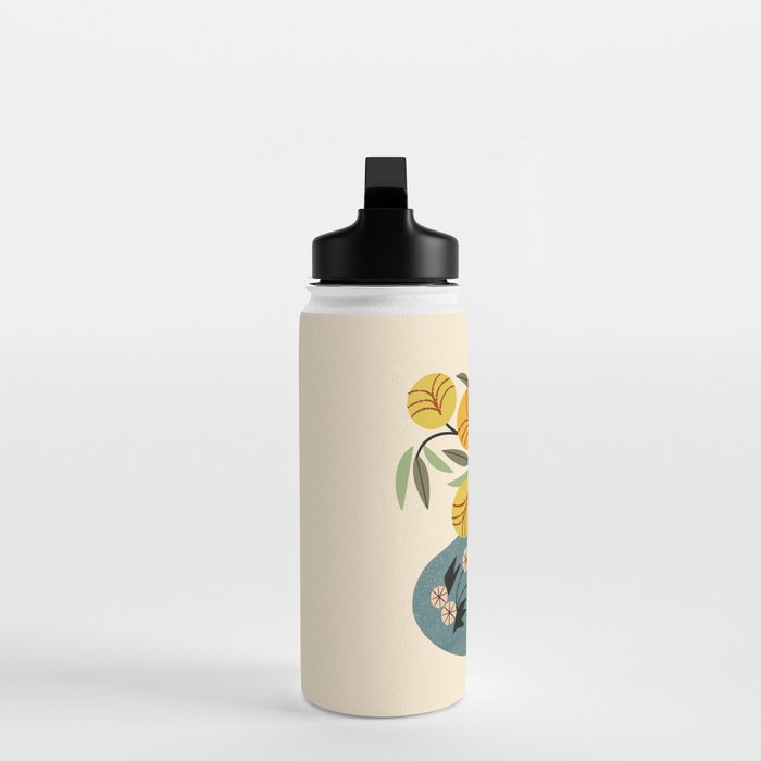 Painted Vase Blooms Water Bottle Gallery Image 3