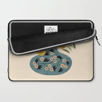 Painted Vase Blooms Laptop Sleeve Gallery Image 2