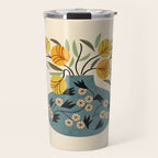 Painted Vase Blooms Travel Mug Gallery Image 1