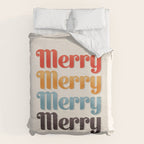 Merry typography Duvet Cover Gallery Image 6