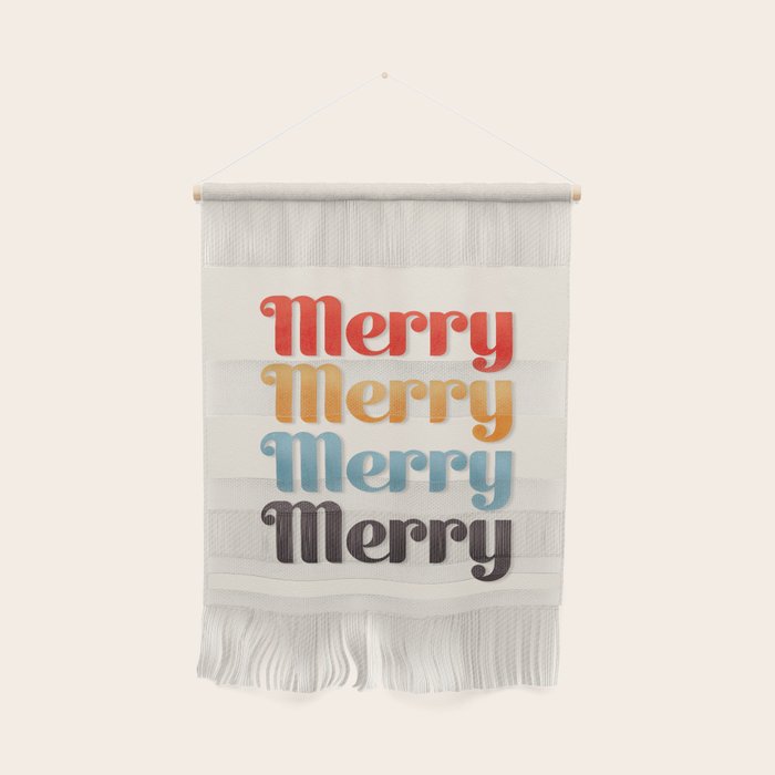 Merry typography Wall Hanging Gallery Image 1