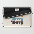 Merry typography Laptop Sleeve Gallery Image 2
