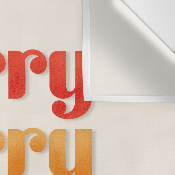 Merry typography Wall Tapestry Gallery Image 3