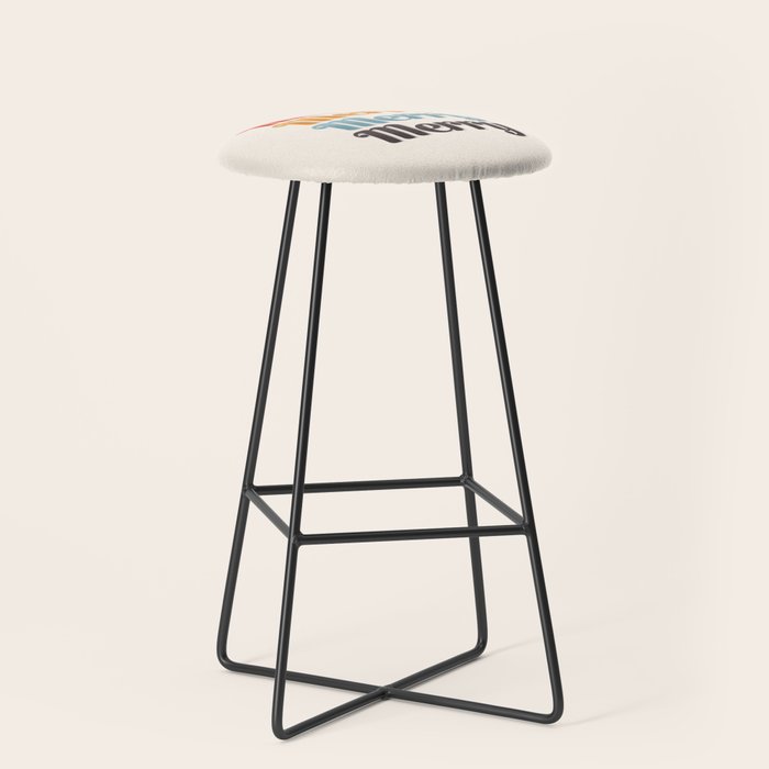 Merry typography Stool Gallery Image 1