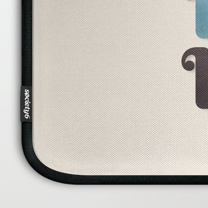 Merry typography Laptop Sleeve Gallery Image 3