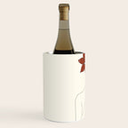 Colorful Thoughts Minimal Line Art Woman with Flowers IV  Wine Chiller Gallery Image 2