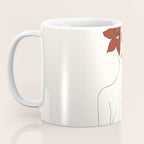 Colorful Thoughts Minimal Line Art Woman with Flowers IV  Coffee Mug Gallery Image 3