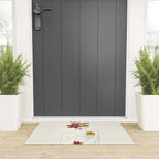 Colorful Thoughts Minimal Line Art Woman with Flowers IV  Welcome Mat Gallery Image 3