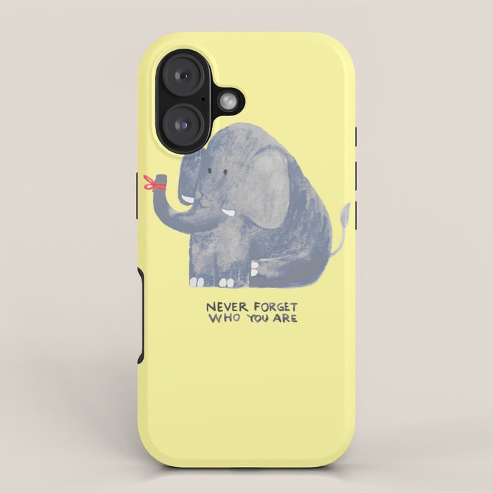 Elephant never forgets iPhone Case Gallery Image 1