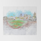 PNC Park Throw Blanket Gallery Image 2