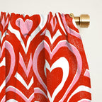 Sweethearts - red, pink, and white  Window Curtain Gallery Image 2