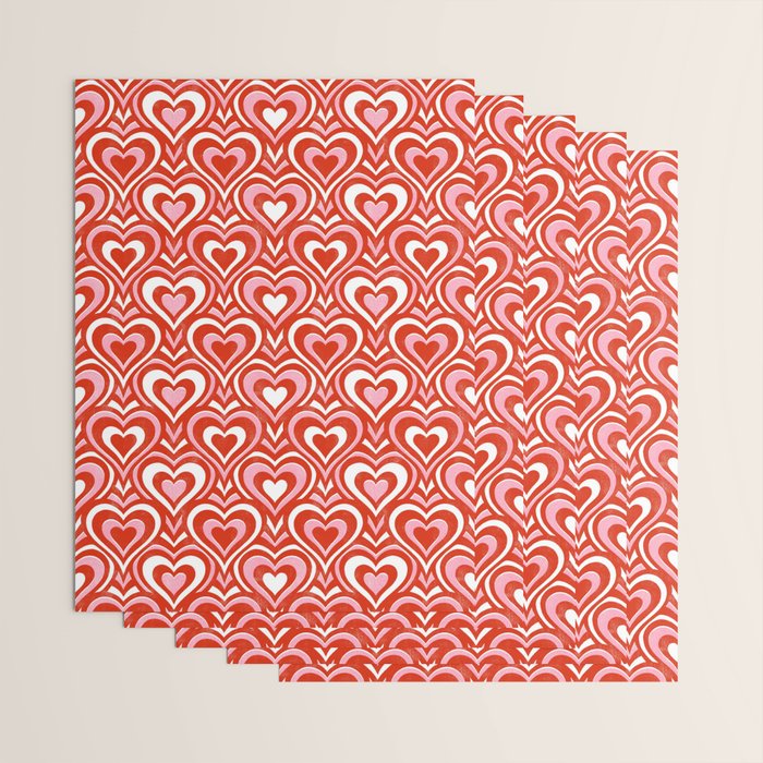 Sweethearts - red, pink, and white  Wrapping Paper Gallery Image 3