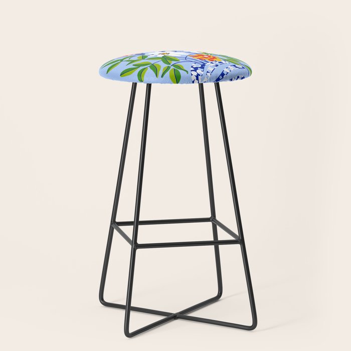The Floopy Planter, Abstract Flower Pot Illustration, Pop Bohemian Eclectic Botanical, Flower Colorful Blossom Stool Gallery Image 1