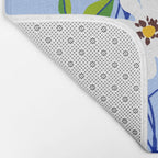 The Floopy Planter, Abstract Flower Pot Illustration, Pop Bohemian Eclectic Botanical, Flower Colorful Blossom Bath Mat Gallery Image 2