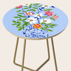 The Floopy Planter, Abstract Flower Pot Illustration, Pop Bohemian Eclectic Botanical, Flower Colorful Blossom Side Table Gallery Image 2