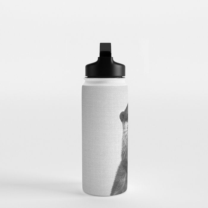 Otter - Black & White Water Bottle Gallery Image 3