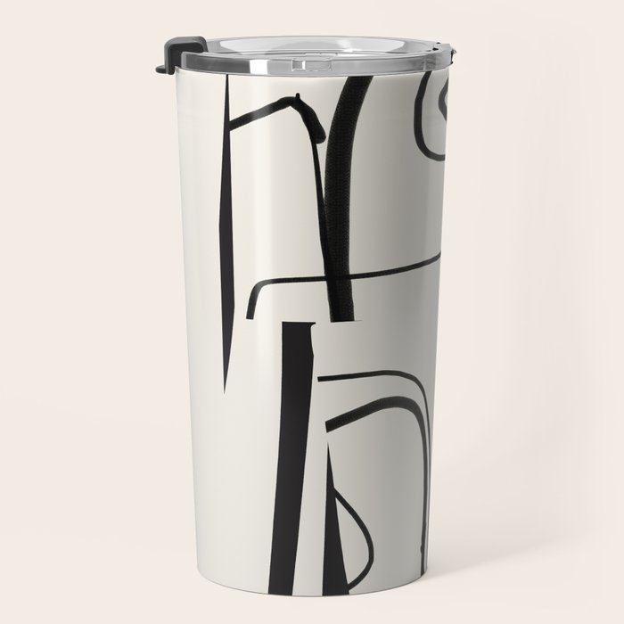 Abstract line art 18 Travel Mug Gallery Image 3