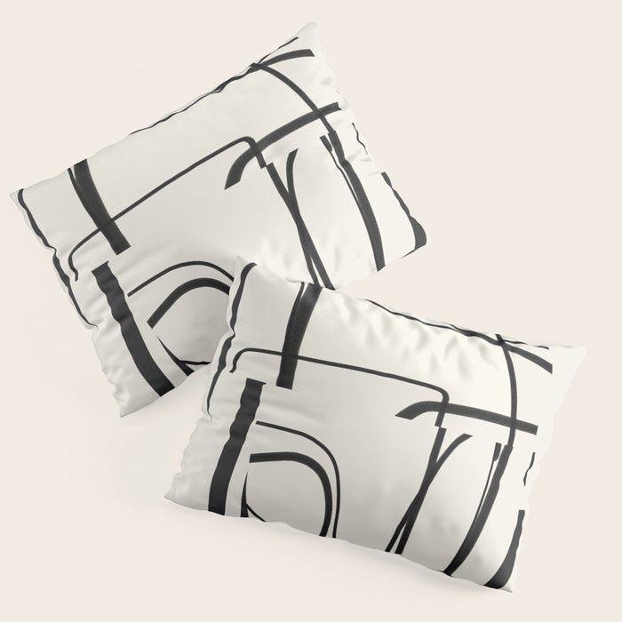 Abstract line art 18 Pillow Sham Gallery Image 3