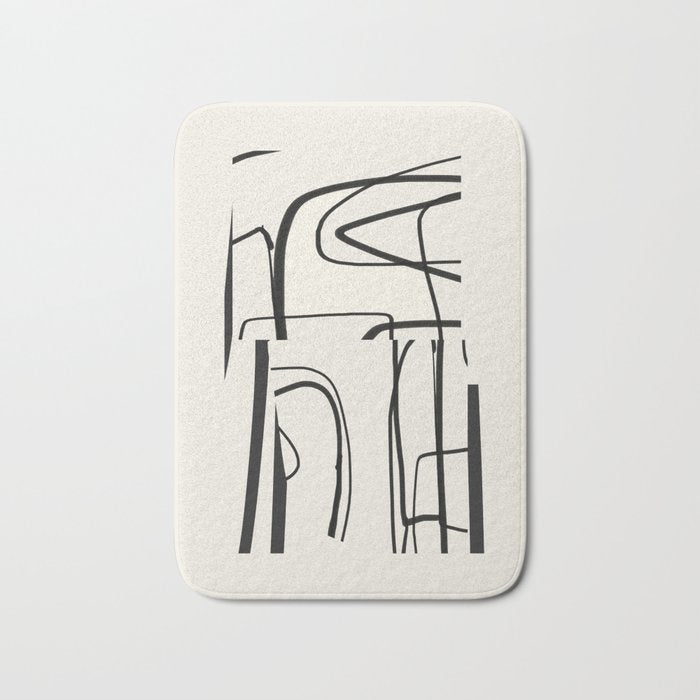 Abstract line art 18 Bath Mat Gallery Image 1