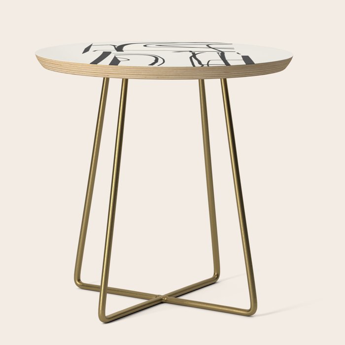 Abstract line art 18 Side Table Gallery Image 1