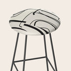 Abstract line art 18 Stool Gallery Image 2