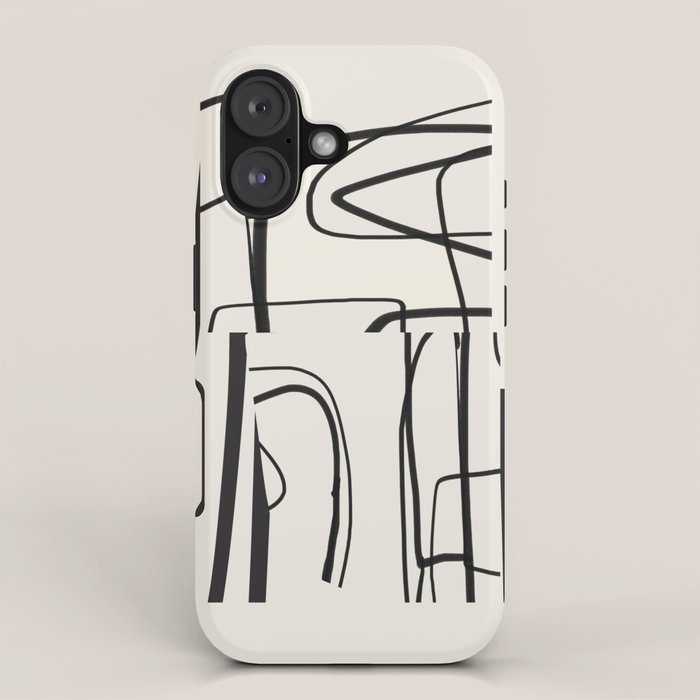 Abstract line art 18 iPhone Case Gallery Image 1