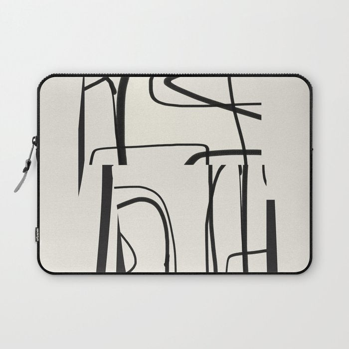 Abstract line art 18 Laptop Sleeve Gallery Image 1