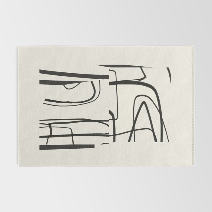 Abstract line art 18 Rug Gallery Image 2
