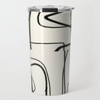 Abstract line art 18 Travel Mug Gallery Image 1