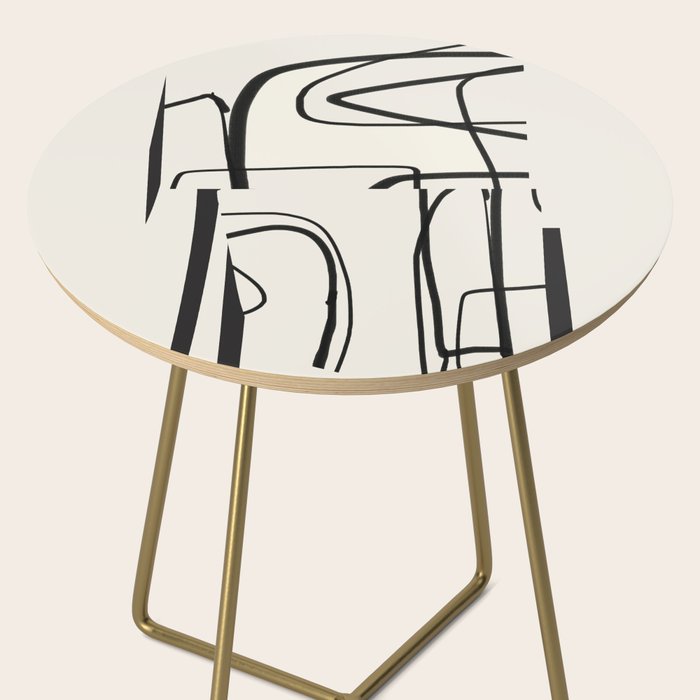 Abstract line art 18 Side Table Gallery Image 2