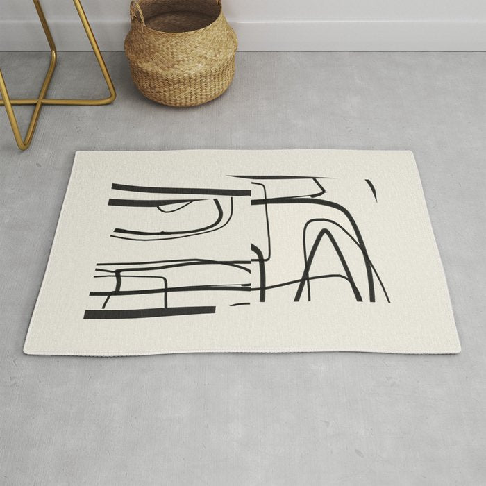 Abstract line art 18 Rug Gallery Image 1