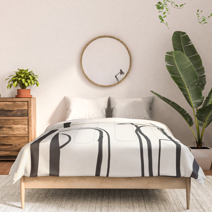 Abstract line art 18 Comforter Gallery Image 3