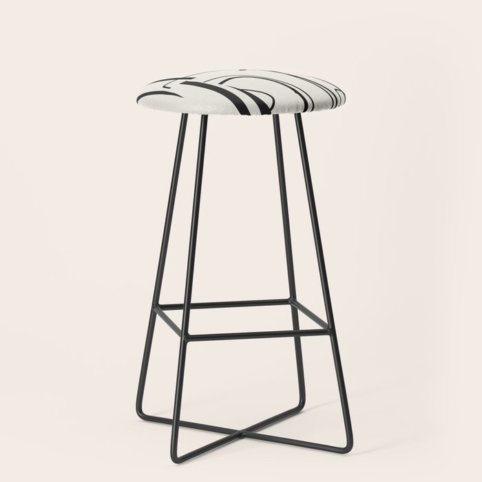Abstract line art 18 Stool Gallery Image 1
