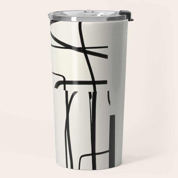 Abstract line art 18 Travel Mug Gallery Image 2